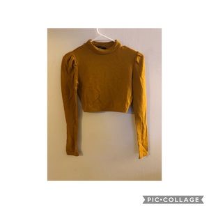 Mustard crop top